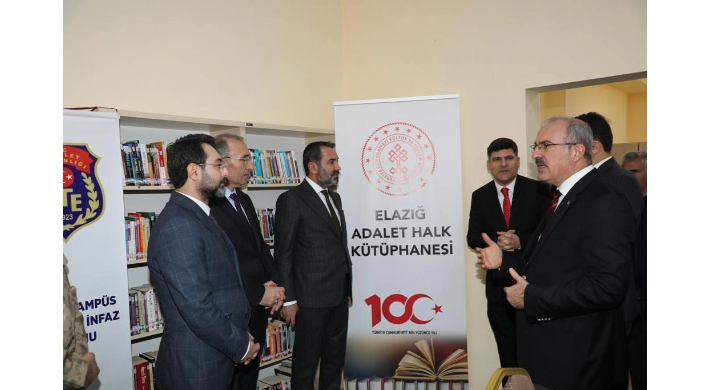 Elazığ Adalet Halk Kütüphanesi Açıldı