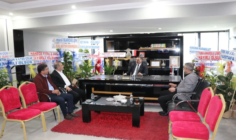 Başkan Alan,  Palu ve Kovancılar Belediye Başkanlarını Ziyaret Etti
