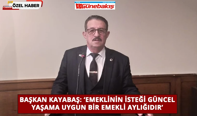 Başkan Kayabaş: ‘Emeklinin İsteği Güncel Yaşama Uygun Bir Emekli Aylığıdır’