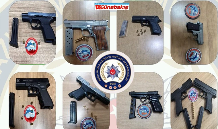 Elazığ'da 14 Ruhsatsız Tabanca Yakalandı