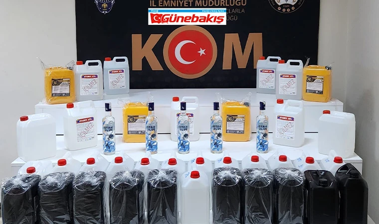Elazığ’da 190 Litre Etil Alkol Ele Geçirildi