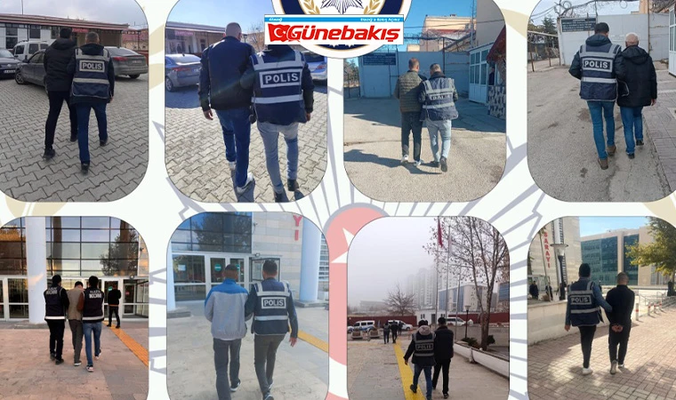 Elazığ’da Kesinleşmiş Hapis Cezası ile Aranan 105 Şahıs Yakalandı