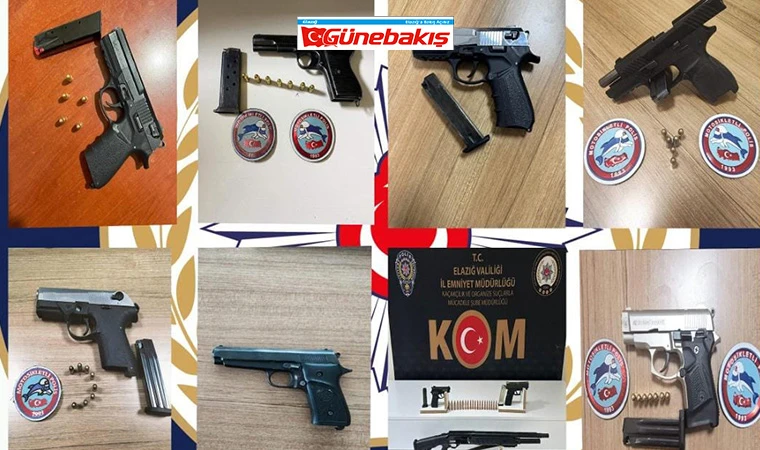 Elazığ’da Ruhsatsız Silah Taşıyan 22 Kişi Yakalandı