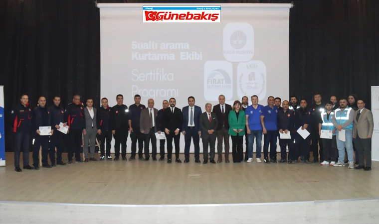 Su Altı Arama ve Kurtarma Ekibi Sertifikalarını Aldı