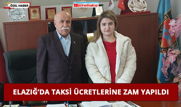 Elazığ’da Taksi Ücretlerine Zam Yapıldı