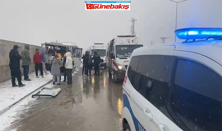 Elazığ’da Kar Yağışı Nedeniyle Trafik Kazası: 6 Yaralı