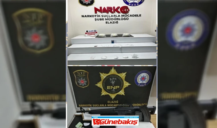 Elazığ’da Yüklü Miktarda Uyuşturucu Ele Geçirildi