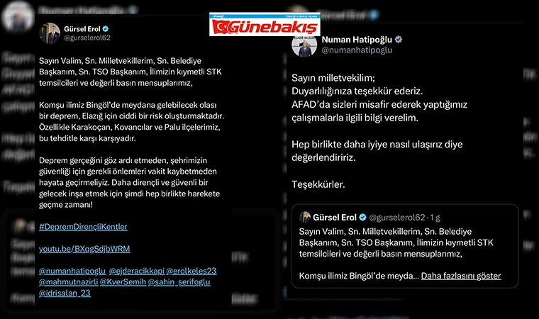 Hatipoğlu'ndan Gürsel Erol'a Yanıt