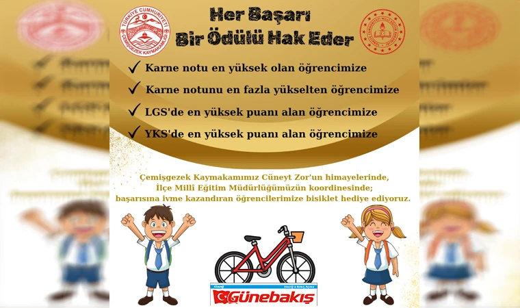 ‘Her Başarı Bir Ödülü Hak Eder’ Projesi Başladı