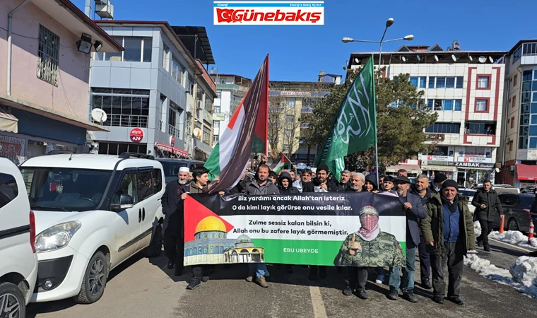 Karakoçan’da Gazze’ye Destek İçin Yürüdüler