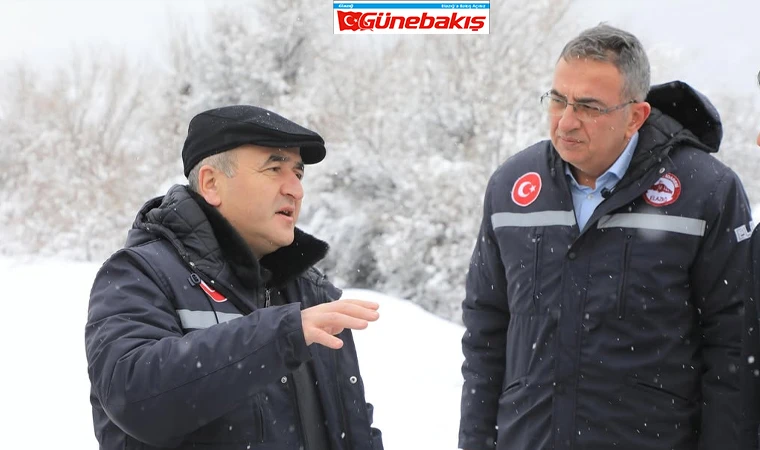 Vali Hatipoğlu, Kapanan Köy Yollarını İnceledi