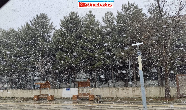 Kış Bitti Elazığ'a Yoğun Kar Yağmaya Başladı