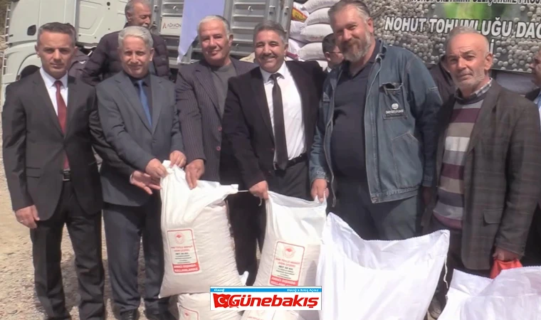 Ağın ve Keban’da Çiftçilere Nohut Tohumu Desteği Verildi