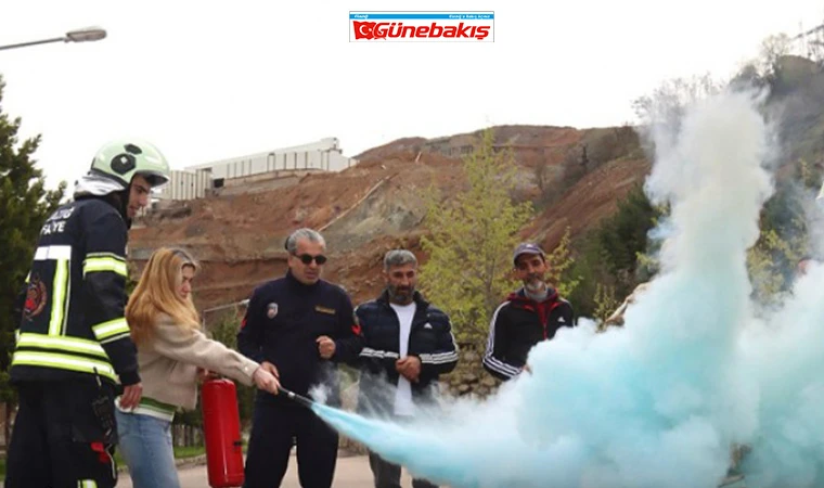 Maden’de Yangın Güvenliği Eğitimi Verildi