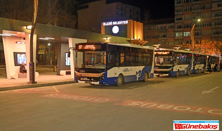 Elazığ Belediyesi, Otobüs Sefer Saatlerini Uzattı