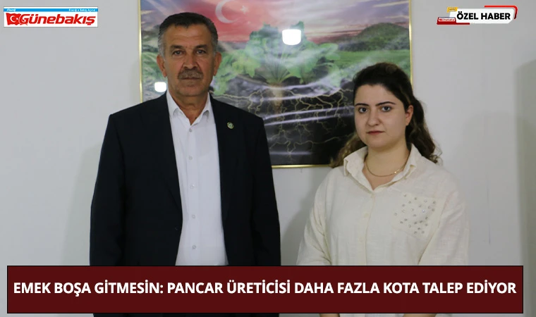 Emek Boşa Gitmesin: Pancar Üreticisi Daha Fazla Kota Talep Ediyor
