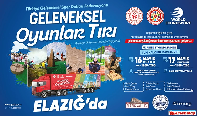 Geleneksel Oyunlar Tırı, Elazığ’da Çocuklarla Buluşacak