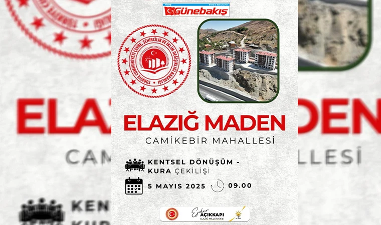 Maden’de 79 Konut ve 34 İşyeri Hak Sahiplerini Buluyor
