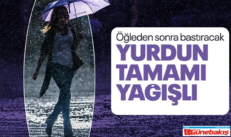 Meteoroloji’den Türkiye Genelinde Sağanak ve Fırtına Uyarısı