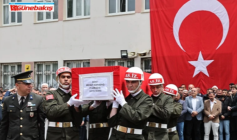 Şehit Piyade Uzman Çavuş Mesut Karadağ, Muş’ta Son Yolculuğuna Uğurlandı