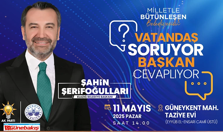 ‘Vatandaş Soruyor, Başkan Cevaplıyor’ Programının Üçüncüsü, Güneykent Mahallesi’nde Düzenlenecek