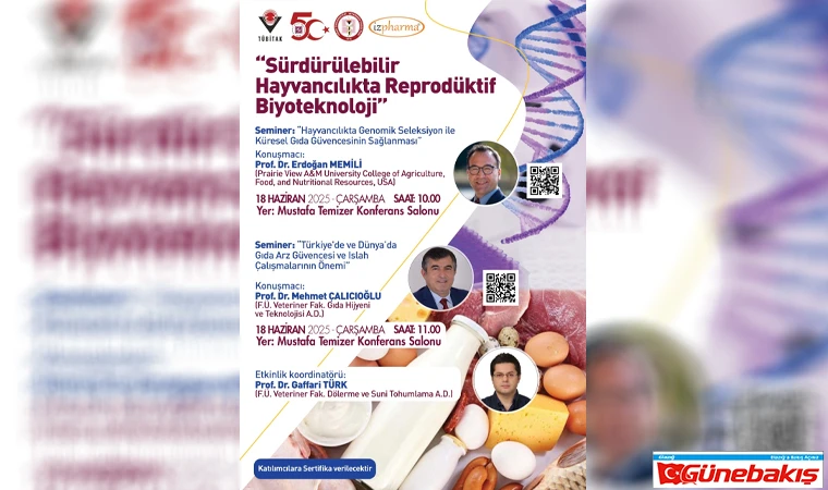 Elazığ’da ‘Sürdürülebilir Hayvancılıkta Reprodüktif Biyoteknoloji’ Seminerleri Başlıyor