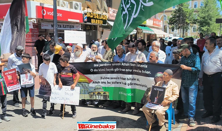 Karakoçan’da Gazze’ye Destek Yürüyüşü Düzenlendi