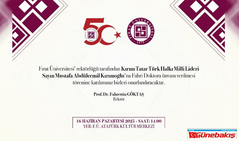 Mustafa Abdülcemil Kırımoğlu’na Fahri Doktora Unvanı Verilecek