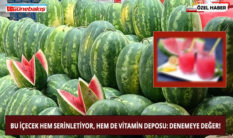 Bu İçecek Hem Serinletiyor, Hem de Vitamin Deposu: Denemeye Değer!