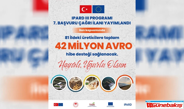 TKDK’dan 42 Milyon Avroluk Yeni Destek