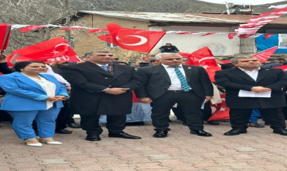Keban CHP Belediye Bşk. Adayı Alagöz, Miting Düzenledi