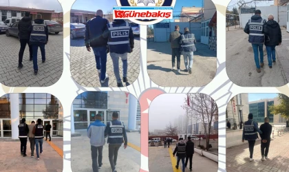 Elazığ’da Kesinleşmiş Hapis Cezası ile Aranan 105 Şahıs Yakalandı