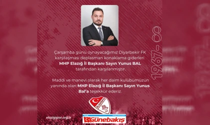 MHP Elazığ İl Başkanı Yunus Bal’dan Elazığspor’a Destek Mesajı