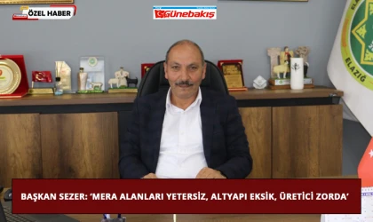Başkan Sezer: ‘Mera Alanları Yetersiz, Altyapı Eksik, Üretici Zorda’