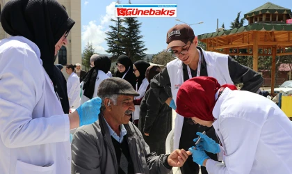 Fırat Üniversitesi Öğrencilerinden Baskil’de Sağlık Taraması
