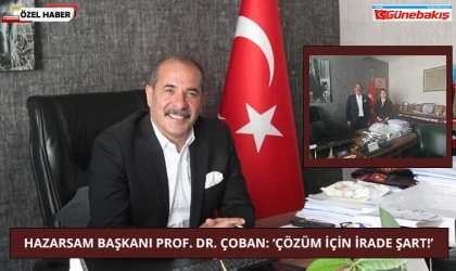 HAZARSAM Başkanı Prof. Dr. Çoban: ‘Çözüm İçin İrade Şart!’
