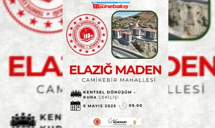 Maden’de 79 Konut ve 34 İşyeri Hak Sahiplerini Buluyor