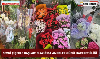 Sevgi Çiçekle Başlar: Elazığ’da Anneler Günü Hareketliliği