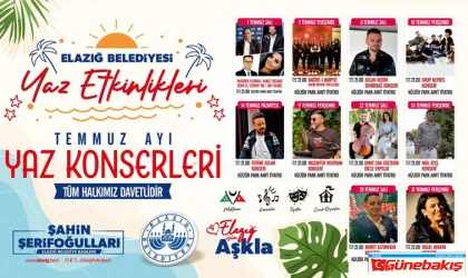 Elazığ Belediyesi’nden Yaz Konseri Serisi