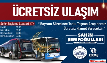 Elazığ’da Toplu Ulaşım, Kurban Bayramı’nda Ücretsiz Olacak