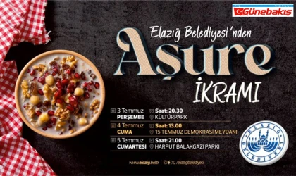 Elazığ Belediyesi'nden Aşure İkramı: Kadim Geleneğimiz Sofralarda