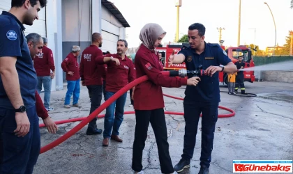 Elazığ İtfaiyesi’nden Harkut’a Yönelik Yangın Eğitimi