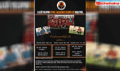 Elazığ Yolspor Yetenek Avına Çıkıyor