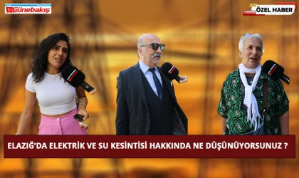 Elazığ’da Elektrik ve Su Kesintisi Hakkında Ne Düşünüyorsunuz