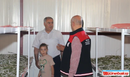 İpek Böceği Yetiştiriciliğine Tarım İl Müdürlüğünden Destek Ziyareti