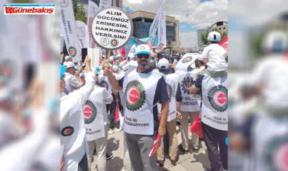 Öz Sağlık-İş Elazığ Şubesi’nden Ankara’da Kararlı Yürüyüş