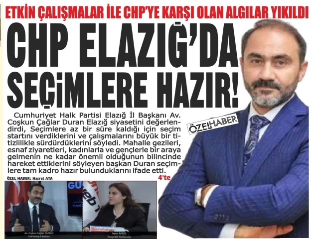 CHP İl Başkanı Av. Coşkun Çağlar Duran İrem Ancil İle Siyasete Konuk Oldu